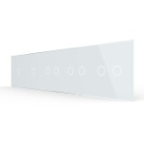 Cumpara ieftin Panou 2 Intrerupatoare Simple si 3 Duble cu Touch LIVOLO din Sticla