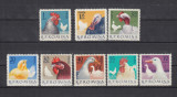 ROMANIA 1963 LP 560 PASARI DE RASA SERIE MNH, Nestampilat