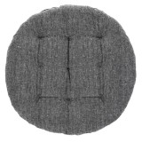 Perna gri, rotunda, pentru scaun, cu doua fete, 38x5 cm