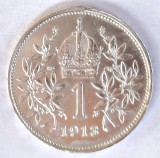 Austria 1 Coroana 1913 Argint AUNC UNC Moneda Krone Korona Argint 900