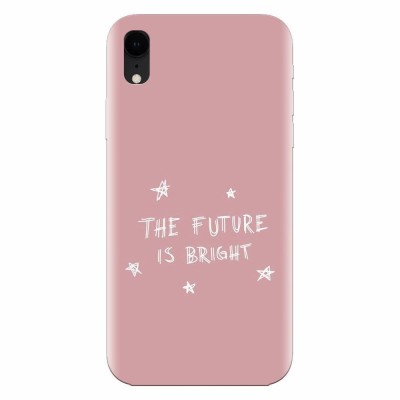 Husa silicon pentru Apple Iphone XR, The Future Is Bright foto