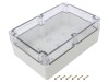 Carcasă Universală KRADEX ZP IP67 ABS-PC Transparentă 140x210x75 mm cu Bucșă Alamă