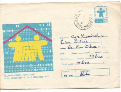 (B) plic -(cod 0359/76)- Recensamantul populatiei si al locuintelor 1977 foto