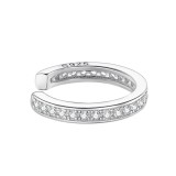 Cercel ear cuff argint 925, JW976, model cu pietre, placat cu rodiu