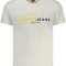 Tommy Jeans Tricou signature barbati, cu imprimeu pe centru, Regular Fit, Alb, S