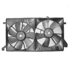 GMV radiator electroventilator Mazda 3 (Bl), 12.2008-2013, Motorizare 1, 6 77kw Benzina, dimensiune 320/320mm, 2+2 pini, fara rezistormm, Aftermarket