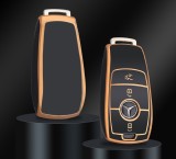 Husa de protectie premium pentru cheie auto Mercedes Benz, Elegance Luxury Cover Key, Neagra MyStyle&reg;