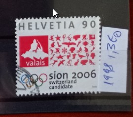 TS21 - Timbre serie Elvetia 1998 foto