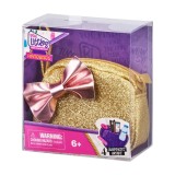 Mini ghiozdanel cu 4 surprize, Real Littles, S4, Auriu