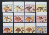 BHUTAN-CIUPERCI-Serie 12 V.-MNH**-BH 14