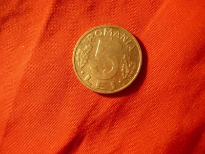 Moneda 5 lei 1993 Romania , cal. F.Buna foto