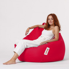 Fotoliu puf, Bean Bag, Ferndale Premium XXL, 115 x 130 cm, poliester impermeabil, rosu