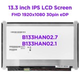 Display Laptop, HP, Envy 13-D, 13T-D, 830567-001, 816536-332, B133HAN02.1, B133HAN02.7, 13.3 inch, FHD, 30 pini, Asus