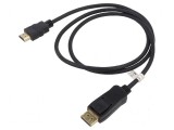 Cablu DisplayPort 1.2 la HDMI 1.4, 1m, Goobay