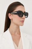 Alexander McQueen ochelari de soare AM0403S femei, culoarea negru