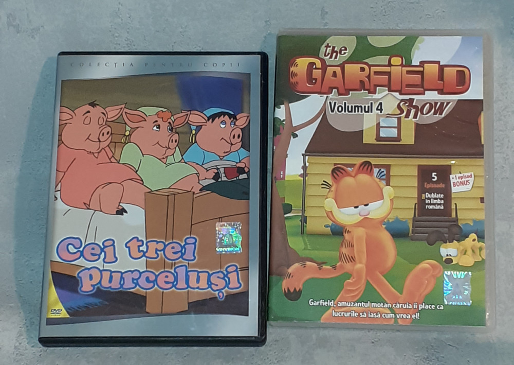The Garfield Show vol. 4 Cei trei purceluși GRATUIT DVD dublat romana D12 |  Okazii.ro
