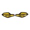 Set deflectoare handguarduri Can-Am BRP negru cu galben