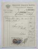 16.CHITANTA ELIBERATA FAMILIILOR DOCTORULUI CONSTANTIN DANIEL SI ANTON CARP , DE HOTELUL &#039; TRIANON PALACE &#039; DIN PARIS , 1932