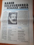 radio televiziunea romana libera 19-25 februarie 1990-brancusi,ana blandiana