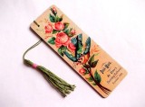 semn de carte cu trandafiri roz 35852
