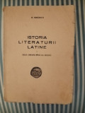 H. Mihaescu Istoria literaturii latine. De la origini pana la Cicero, princeps, Alta editura