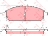 Set placute frana,frana disc NISSAN X-TRAIL (T30) (2001 - 2013) TRW GDB3312