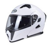 Cască Moto Flip-Up JK906 Alb Lucios, Mărimea XS Cod Produs: MX_NEW AJ00012