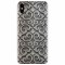 Husa silicon pentru Apple Iphone XS Max, Baroque Silver Pattern