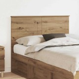 vidaXL Tăblie cap cu headboard Stejar Artizanal 120 cm Lemn compozit 887669