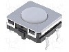 Microintrerupator, 12x12mm, OFF-(ON), SPST-NO, OMRON OCB - B3W-4000