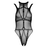 Neglijeuri - Cottelli Fantezie Body cu Aspect de Bretele Bondage Small-Large