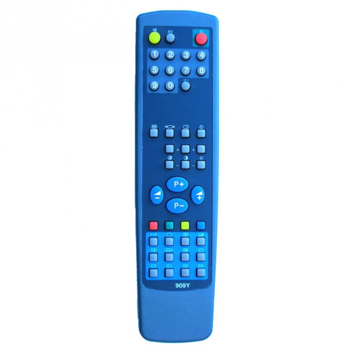 Telecomanda pentru TV NEi 909Y, neagra cu functiile telecomenzii originale