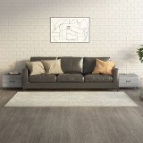 Gossi masute cafea picioare metalice, 2 buc., gri sonoma, 50x50x40 cm