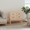 Dulap Consola Gossi Lemn Masiv Pin 90x40x78cm Depozitare Living Hol Stejar Negru/Gri/Alb