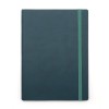 Agenda notes A5 Velvet cu elastic dark emerald