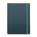 Agenda notes A5 Velvet cu elastic dark emerald