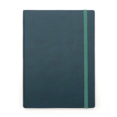 Agenda notes A5 Velvet cu elastic dark emerald