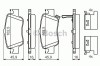 Set placute frana,frana disc TOYOTA AURIS (NRE15, ZZE15, ADE15, ZRE15, NDE15) (2006 - 2012) BOSCH 0 986 494 651