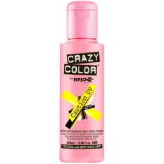 Crazy Color NEON&ndash;Vopsea Crema Demipermanenta Caution UV galben nr.77/100 ml