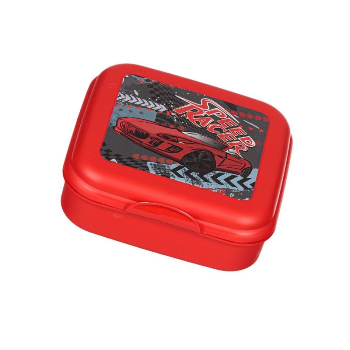 Caserola pentru alimente, copii, Masina Curse, Rosu, Baieti, 630 ml, ATU-087210
