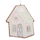 Cumpara ieftin Set 2 ornamente brad Casuta Turta Dulce multicolora 9x1x10 cm