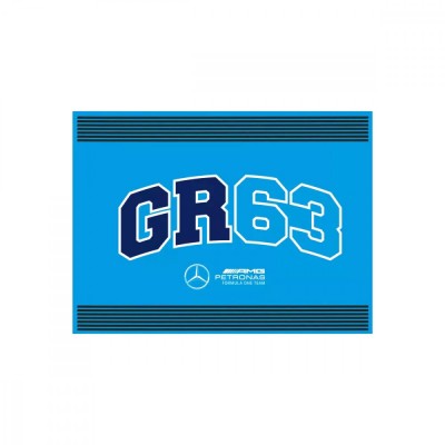 Mercedes AMG Petronas drapel logo George Russell F1 Team 2023 - uniw foto