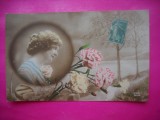 HOPCT 12235 -FELICITARE VECHE -FEMEI FRUMOASE -STAMPILOGRAFIE/ TIMBRU -FRANTA -EUROPA - -ROMANTICA- -CIRCULATA