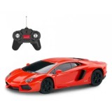 MASINA CU TELECOMANDA LAMBORGHINI AVENTADOR PORTOCALIU CU SCARA 1 LA 24