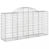 Cumpara ieftin Cos gabion arcuit 200x50x100/120 cm fier galvanizat