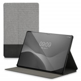 Cumpara ieftin Husa pentru tableta Samsung Galaxy Tab S8 Ultra, Kwmobile, Gri/Negru, Textil, 57139.22