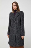 Cumpara ieftin Morgan palton din lana culoarea gri, de tranzitie, cu doua randuri de nasturi