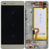 Huawei P8 Lite (ALE-L21) Capac frontal al modulului de afișare + LCD + digitizer + baterie aurie 02350KGP