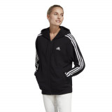 Hanorac cu fermoar Fitness Adidas Negru Damă