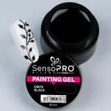 Cumpara ieftin Gel UV Pictura Unghii Onyx Black 5ml, SensoPRO Milano